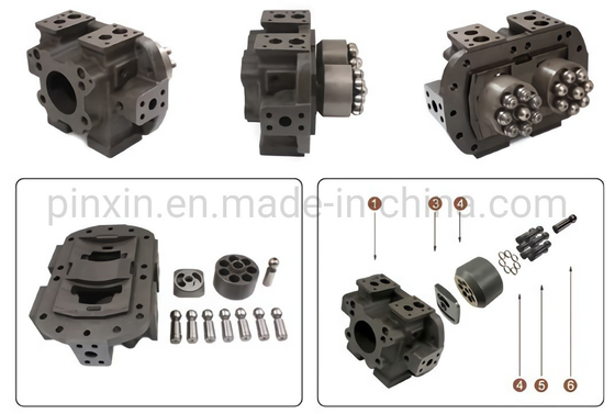 Rexroth A2FM90 Motor de piezas de repuesto hidráulicas hechas de acero al carbono para 340.000 kg de paquete
