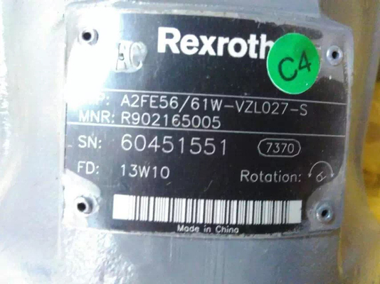 Motor de pistón hidráulico de aceite de la serie A2fe63 para excavadora fácil de instalar