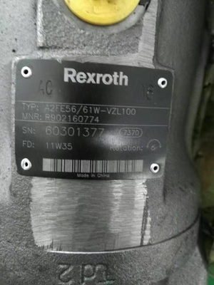 Motor de pistón hidráulico de aceite de la serie A2fe63 para excavadora fácil de instalar
