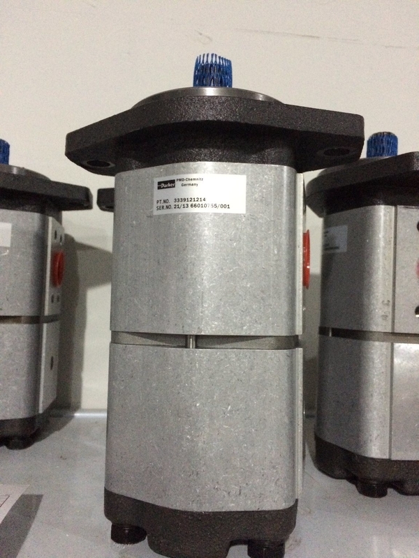 Paver aplicar engranaje bomba distribuidor hidráulico comercial P50 para la distribución del aceite suave